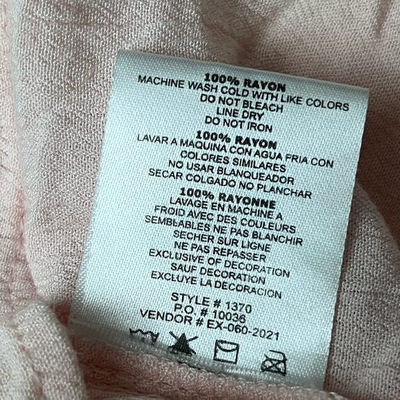 Salty Lemon Pink Palazzo Wide Leg Pants Gauze Beach Coastal Beach Boho Lagenlook - Picture 6 of 8